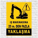 Zafrak Reklam İş Makinasına 25M Den Fazla Yaklaşma 24X34 cm Sticker Folyo Baskı ( Zafrak Reklam ) - 24x34cm