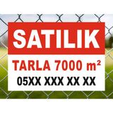 Zafrak Reklam Satılık Tarla Tabelası 40X60 cm Polikarbon Pvc Levha - 1 Adet