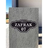Zafrak Reklam Villa - Daire - Apartman Tabelası Kapı No 60 x 30 cm Alüminyum Kompozit