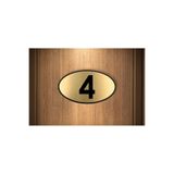 zafrakreklam Apartman Site -Daire Otel Ofis Kapı Numarası Gold - Siyah Pleksi 10x7cm Numara 4 Gönderilcektir