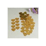 zafrakreklam Dekor Süs Ayna Gold Kalp 100x Adet Pleksi Dekoratif 3cm Pleksi Kendiden Yapışkanlı