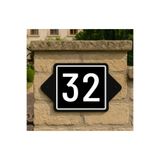 zafrakreklam Duvar - Kapı - Bahçe Numarası 23x15 Cm 4 Mm Dış Mekan - Numara 32 No 32