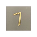 zafrakreklam Kapı Daire Numarası 1 mm Gold Ayna Pleksi Yapışkanlı No -7 yedi