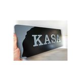 zafrakreklam Kasa Tabelası 15x30 cm Pleksi Lazer Kesim