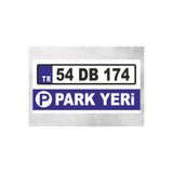 zafrakreklam KİŞİSELLEŞTİREBİLİNİR PARK YERİ TABELA LEVHA 40X20 CM POLİKARBON