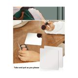 zafrakreklam Pleksi Ayna -Kendinden Yapışkanlı 2 ADET Makyaj Aynası, Banyo, Ofis,dekor ( CAM DEĞİLDİR ) 15x15cm