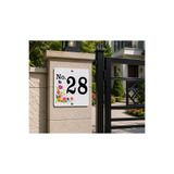 zafrakreklam SİTE- APARTMAN- KAPI - VİLLA - DUVAR - BAHÇE TABELA NUMARA 20x20 CM DIŞ MEKAN KİŞİYE ÖZEL