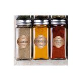 zafrakreklam Suya Dayanıklı 90 Adet 5x5 Cm Baharat - Kuruyemiş - Bakliyat Kavanoz Isimlik Etiketi - Sticker