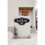 zafrakreklam VİLLA - DAİRE - APARTMAN TABELASI KAPI NO 60X30CM ALÜMİNYUM KOMPOZİT zafrakreklam