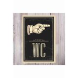 zafrakreklam WC SAĞ YÖN TABELA PVC LEVHA 20X30CM