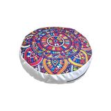 Zafu Karabuğday Dolgulu Meditasyon Minderi -%100 Pamuklu Yoga Meditasyon Minderi (Mandala)