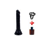 Zaga Oyun 13 Cm Belden Bağlamalı Testissiz Vantuzlu Realistik Penis Anal Vajinal Dildo