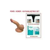 ZAGA OYUN 241077752896 13 Cm Belden Bağlamalı Realistik Anal Vajinal Dildo Penis Set