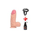 Zaga Oyun 24,5 Cm Belden Bağlamalı Vantuzlu Realistik Penis Anal Vajinal Dildo 241077752990