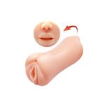 Zaga Oyun 3 Boyutlu Çift Taraflı Suni Oral & Vajinal Mastürbatör - Gemini