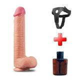 Zaga Oyun 30,5 Cm Belden Bağlamalı Yeni Nesil Çift Katmanlı Realistik Dev Dildo Penis
