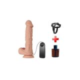 Zaga Oyun Belden Bağlamalı 26 Cm Titreşimli Gerçekçi Kalın Dildo Penis - Bergrisi