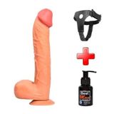 Zaga Oyun Belden Bağlamalı 31,5 Cm Dev Boy Realistik Vantuzlu Dildo Penis