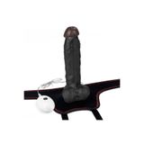 Zaga Oyun Belden Bağlamalı Titreşimli Ultra Yumuşak Gerçekçi Et Dokulu Realistik Vibratör Dildo 20 Cm
