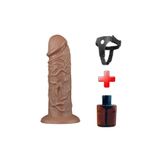 Zaga Oyun Belden Bağlamalı Yeni Nesil Çift Katmanlı 26,6 Cm Realistik Kalın Dildo Melez Penis