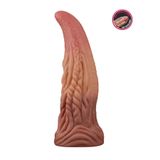 Zaga Oyun Çift Katmanlı Platinyum Silikon Canavar Dildo 25 Cm