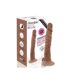 Zaga Oyun Dildo 21 Cm - Çift Katmanlı Gerçekçi Kayar Deri Ultra Yumuşak Realistik Melez Yapay Penis Vibrator