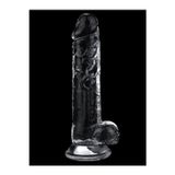 Zaga Oyun Flawless 7.5'' Clear Jel Dildo 19 Cm