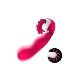 Zaga Oyun Flırt Dönebilen Dil Klitoris Uyarıcı ve G-Spot Uyarıcı 2 In 1 Vibratör