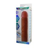 Zaga Oyun Gerçek Hissiyatlı Uzatmalı Penis Kılıfı Kahverengi