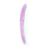 Zaga Oyun Hi-Rubber Şeffaf Jel Çift Taraflı Dildo - 45Cm Mor 241077752364