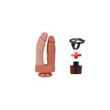 Zaga Oyun İki Uçlu Vantuzlu Belden Bağlamalı Yeni Nesil Realistik Çatal Dildo Penis