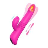 Zaga Oyun İleri Geri Ve Dönme Hareketli Isıtmalı Şarjlı Tavşan Vibratör 22 Cm