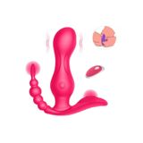 Zaga Oyun Kablosuz Kumandalı G-Spot Anal Ve Klitoris Uyarıcı Külot İçi Giyilebilir 3 İn 1 Vibratör