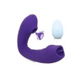 Zaga Oyun Meıper Kablosuz Kumandalı Klitoris Emiş Güçlü ve G-Spot Uyarıcı 2 In 1 Titreşimli Dil Vibratör