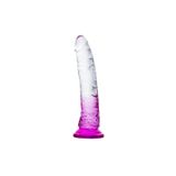 Zaga Oyun Myst Color Dildo Realistik Jel Dokuda Testissiz Ultra Yumuşak Şeffaf Mor Yapay Penis