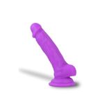 Zaga Oyun Myst Color Dildo Ultra Yumuşak Dokulu Mor Realistik Yapay Penis