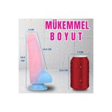 Zaga Oyun Neon Elıte Glow İn The Dark - Karanlıkta Parlayan Dildo Ultra Yumuşak Realistik Yapay Penis