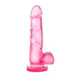 Zaga Oyun Pembe Jel Penis 19.5 Cm