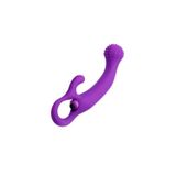 Zaga Oyun Rock Tutma Aparatlı Eğimli Yapıda G-Spot ve Klitoris Uyarıcı 2 In 1 Vibratör - Purple