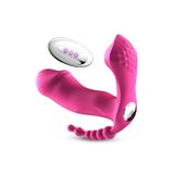 Zaga Oyun Şarjlı Uzaktan Kumandalı Isıtmalı G-Spot Klitoris Emiş Giyilebilir 3 İn 1 Yapay Penis Anal Vibratör
