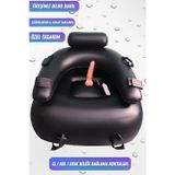 Zaga Oyun Şişirilebilir Fetiş Fantezi Seks Koltuğu Titreşimli Dildolu El Ayak Bağlama Fonksiyonlu Çiftler İçin