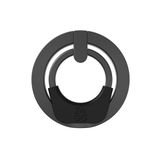 ZAGG Halka Çıtçıt 360, Manyetik Halka Aksesuarı - 360 Derece Döndürme, Destek Çubuğu ile Güvenli Tutuş - Süper Güçlü Mıknatıs, MagSafe Cihazları ile Uyumlu, iPhone 14 ve Snap Uyumlu Cihazlar, Siyah