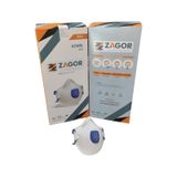 ZAGOR 2200 FFP2 V NR Konik Ventilli 20 Adet Toz Maskesi