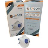 Zagor 2200 Ffp2 Ventilli Toz Maskesi - Ev Temizlik ve Tadilat Toz Maskesi 1 Adet - Beyaz