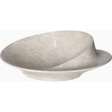 Zaha Hadid Design Swirl L25 Mermer Dekoratif Kase - Gri