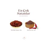 ZAHMET Tatlı Biber Salçası 1 Kg + Tatlı Mor İsot 1 Kg ( Ev Yapımı )