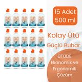 Zahmetsiz, Kolay ve Hızlı Ütüleme 15 Adet 500 ml - Ütü, Buhar Kazanlı Ütü, Kırışık Giderici Ütüler ve Robot Süpürgeler Için
