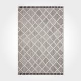 Zahra Gri Geometrik Polip Modern Geometrik Etnik Desenli Boho Makinada Yıkanabilir Hav Toz Vermez Leke Tutmaz Kaymaz Taban Dijital Makine Baskı Halı Oturma Odası Salon Yolluk Koridor Mutfak Halısı