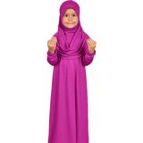 Zahranur Çoçuk Namaz Elbisesi - 6 - 8 Yaş - 00469 Fuşya