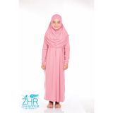 ZAHRANUR HİJAB 9-10-11 Yaş Çocuk Günlük Uzun Penye Namaz Elbise
